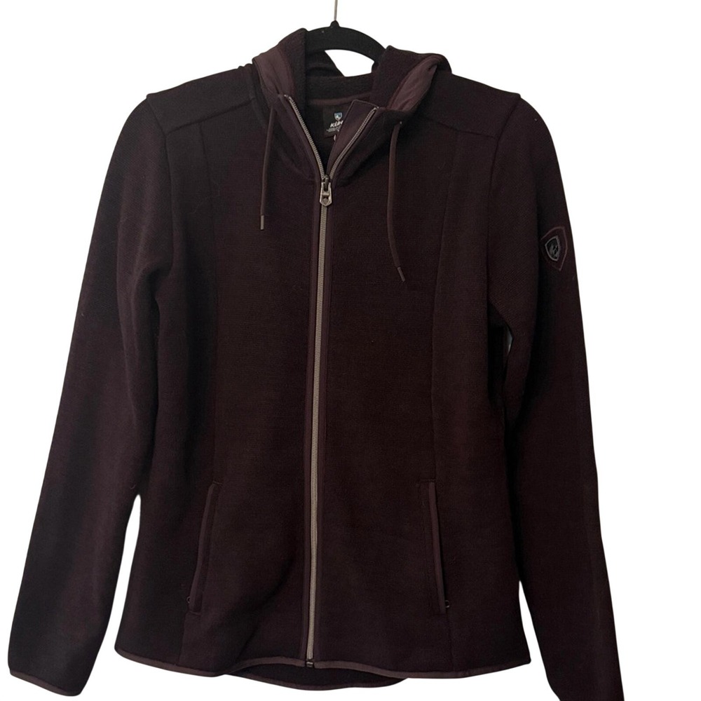 Kuhl Alska Deep Plum Burgundy Full Zip Hoodie Women's Small - Picture 2 of 6